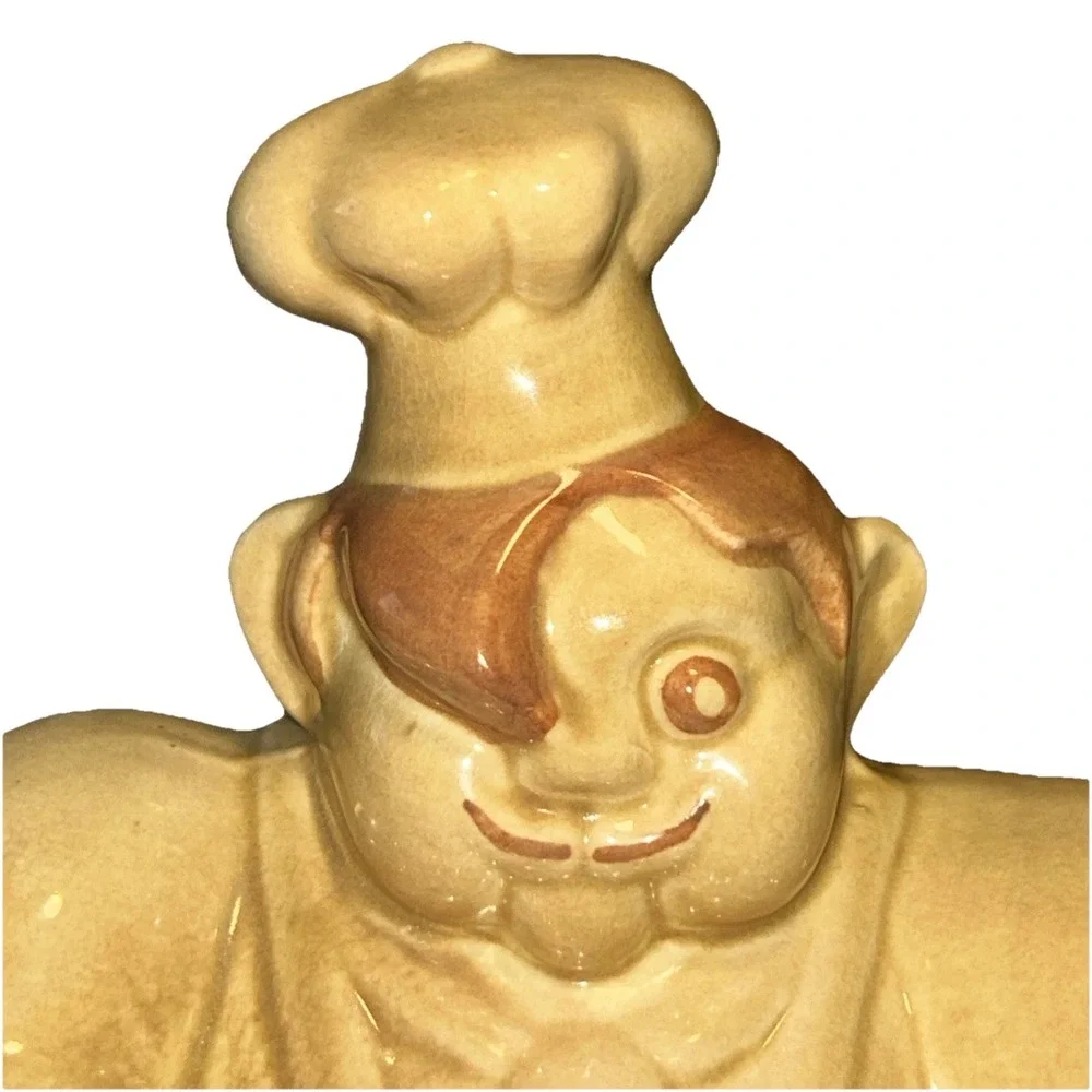 Vintage‎ Ceramic Chef Pierre Cookie Jar by Red Wing Pottery Circa 1941 MN. USA